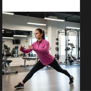 Nike Dri-FIT Pink Running Top size L